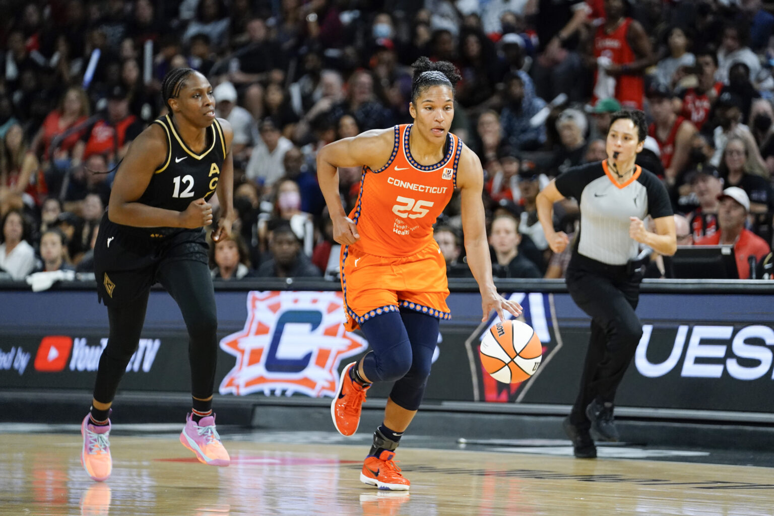 Aces Beat Sun 6764 in Game 1 of the WNBA Finals Beyond Women's Sports